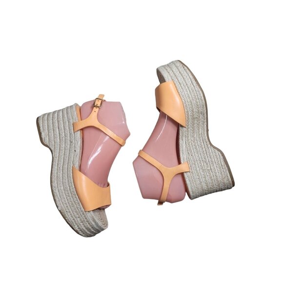 Antonio Melani Shoes - Antonio Melani Women's Size 8 M Sandals Cavaaa Leather Espadrille Wedges 347